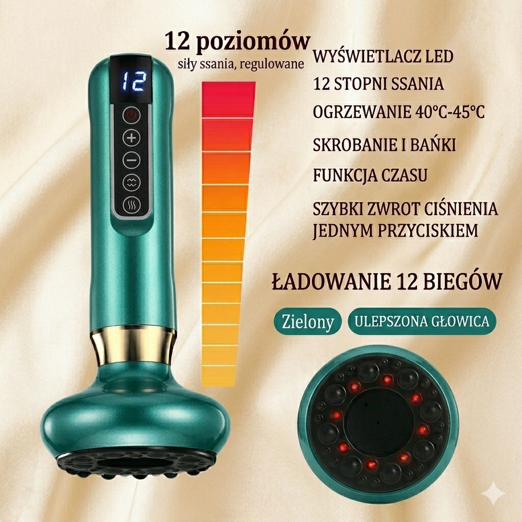 Elektryczny Masażer Próżniowy VELVET — redukcja cellulitu i modelowanie