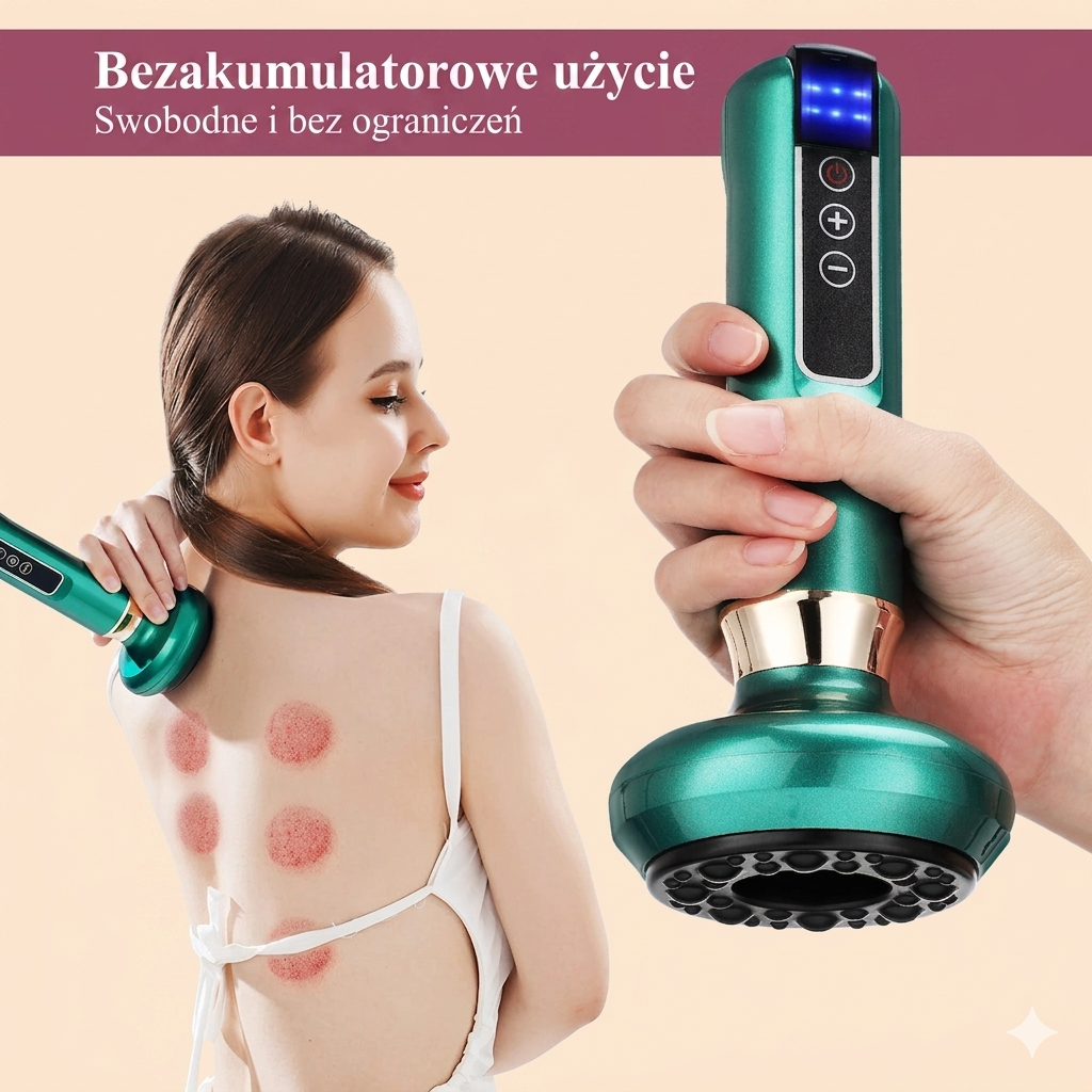 Elektryczny Masażer Próżniowy VELVET — redukcja cellulitu i modelowanie
