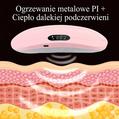 Elektryczny Pas Grzewczy AURORA — ogrzewanie + wibracje, ulga w bólu