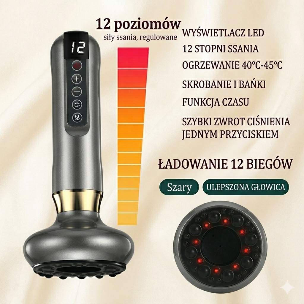 Elektryczny Masażer Próżniowy VELVET — redukcja cellulitu i modelowanie