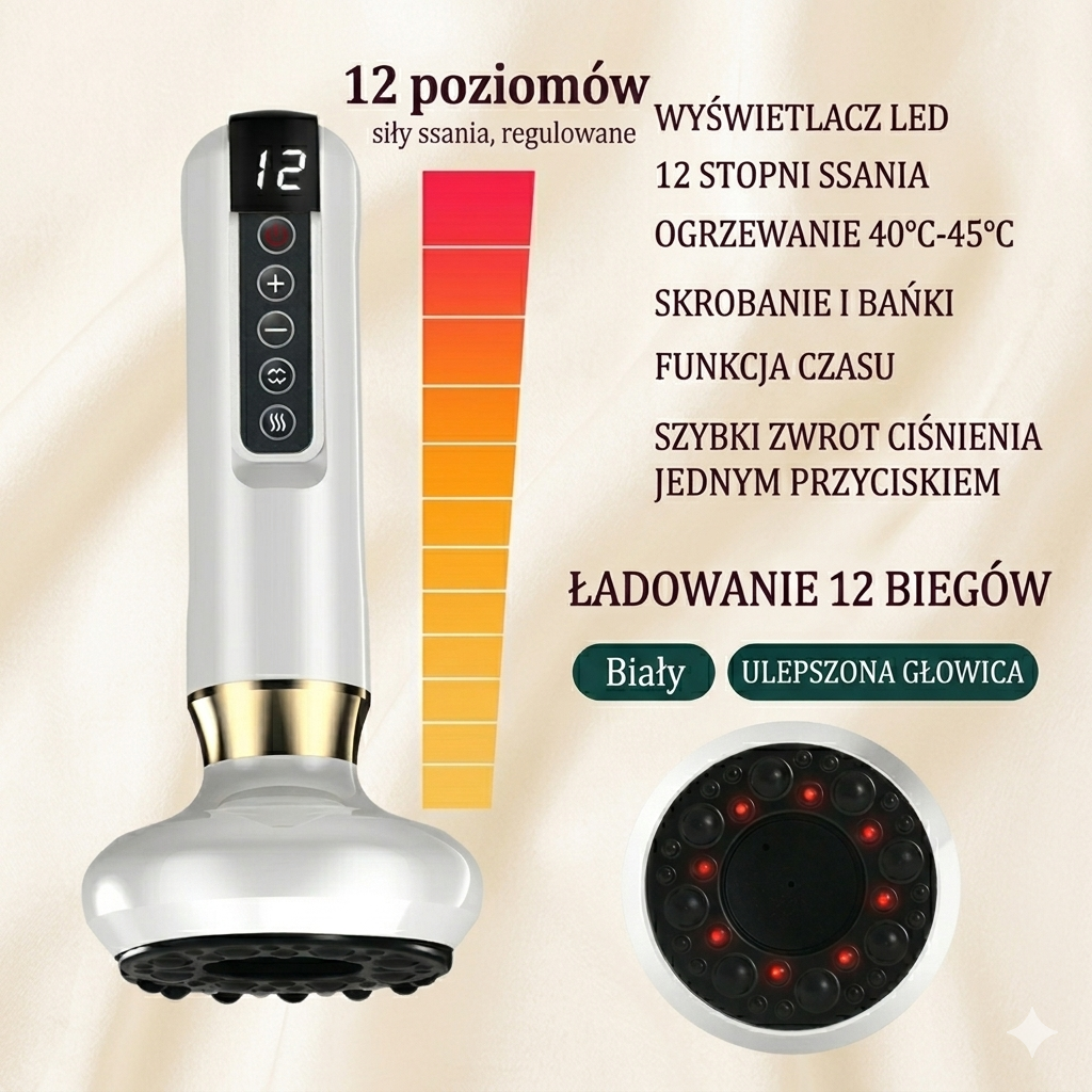 Elektryczny Masażer Próżniowy VELVET — redukcja cellulitu i modelowanie